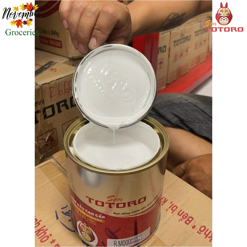 SƠN ALKYD TOTORO VIỆT NHẬT Sơn Dầu Cao Cấp Cho Mọi Công Trình Hộp 800G – Tông Màu Lợt