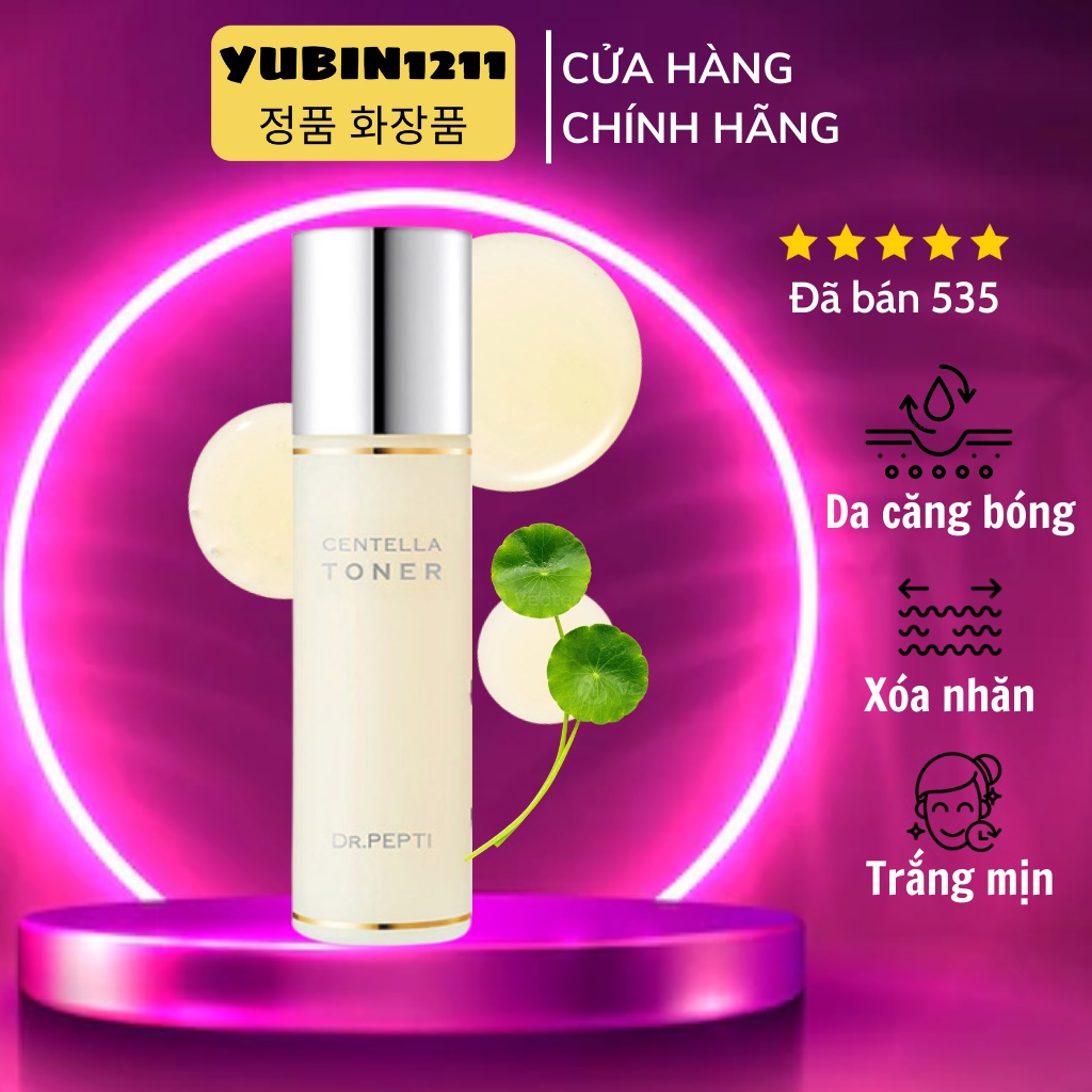 Toner Căng Bóng DR.PEPTI Hàn Quốc 180ml