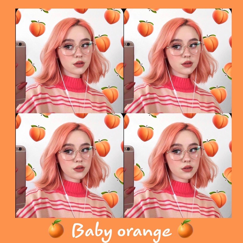 combo nhuộm baby orange