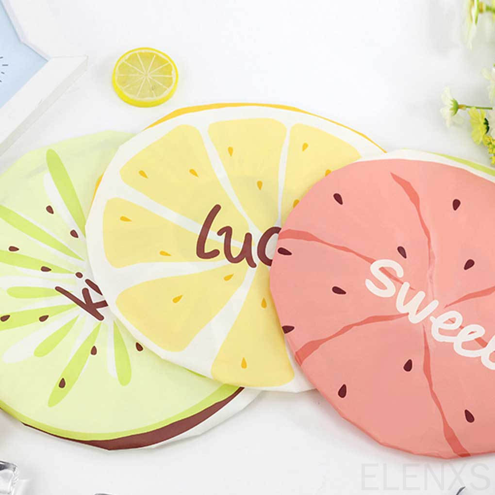 Mũ trùm tóc khi tắm chống thấm nước in họa tiết hoạt hình màu sắc ngẫu nhiên đáng yêu