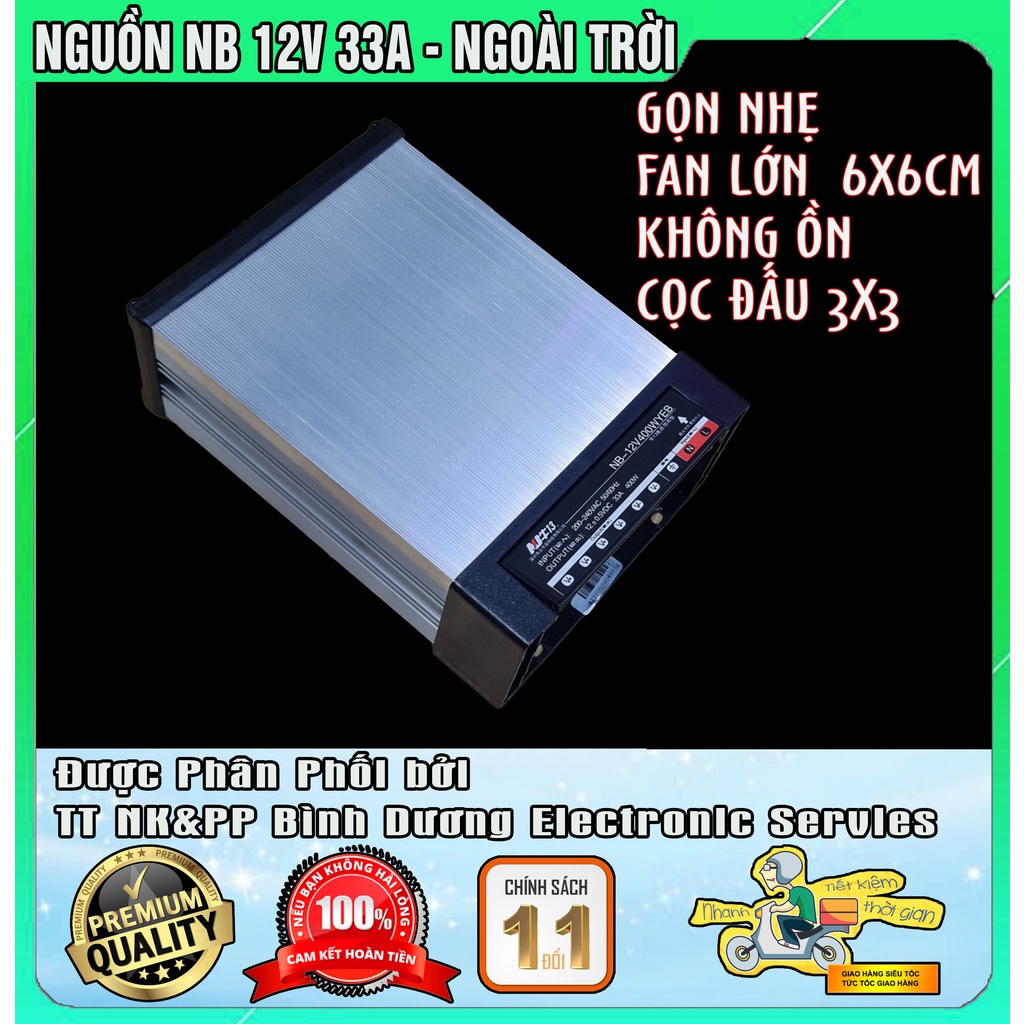 Nguồn tổ ong 12V 50A 12V 40A 12V 33A NB có tính năng Chống nước khi để ngoài trời hàng cũ Hình thức 95%