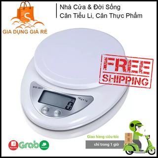 Cân tiểu li, cân thực phẩm nhà bếp 5kg, cân dùng làm bánh, độ chính xác cao