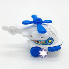 Đồ chơi máy bay trực thăng cảnh sát mini chạy bằng dây cót