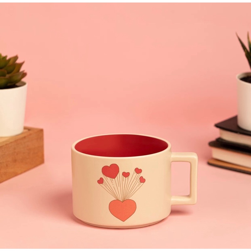 [STARBUCKS VN] - CỐC SỨ SUMMER 21 JOY OF CONNECTION SPREAD LOVE HANDLE MUG 12oz