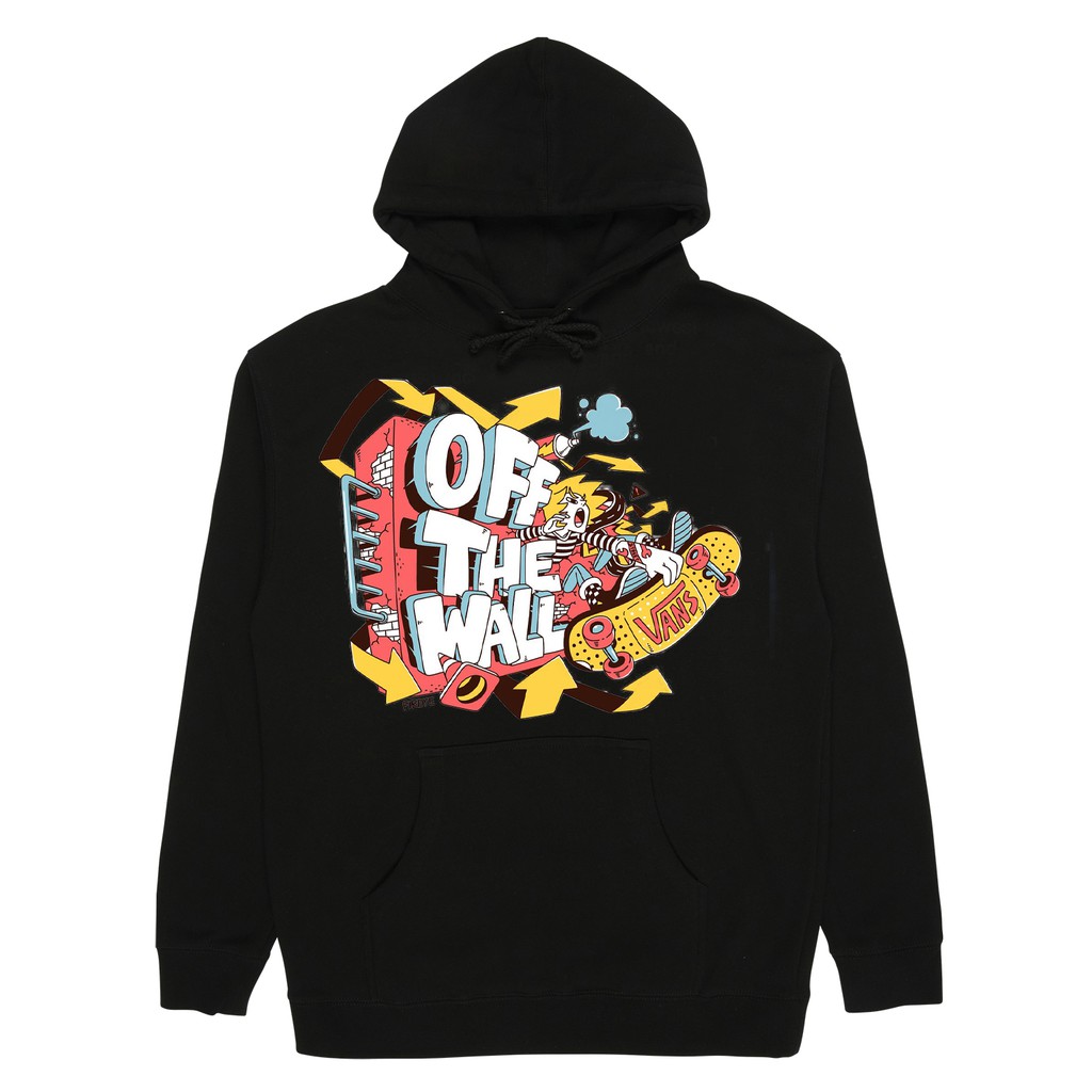 Áo Hoodie có mũ trùm đầu VANS TEECU design độc đáo chất liệu cotton 100% không xù không phai màu