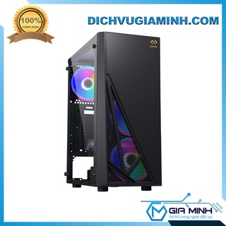 Mua Vỏ thùng máy tính Infinity Raven Ver 2022 kính cường lực kèm quạt Rainbow RGB hỗ trợ Mainboard ATX