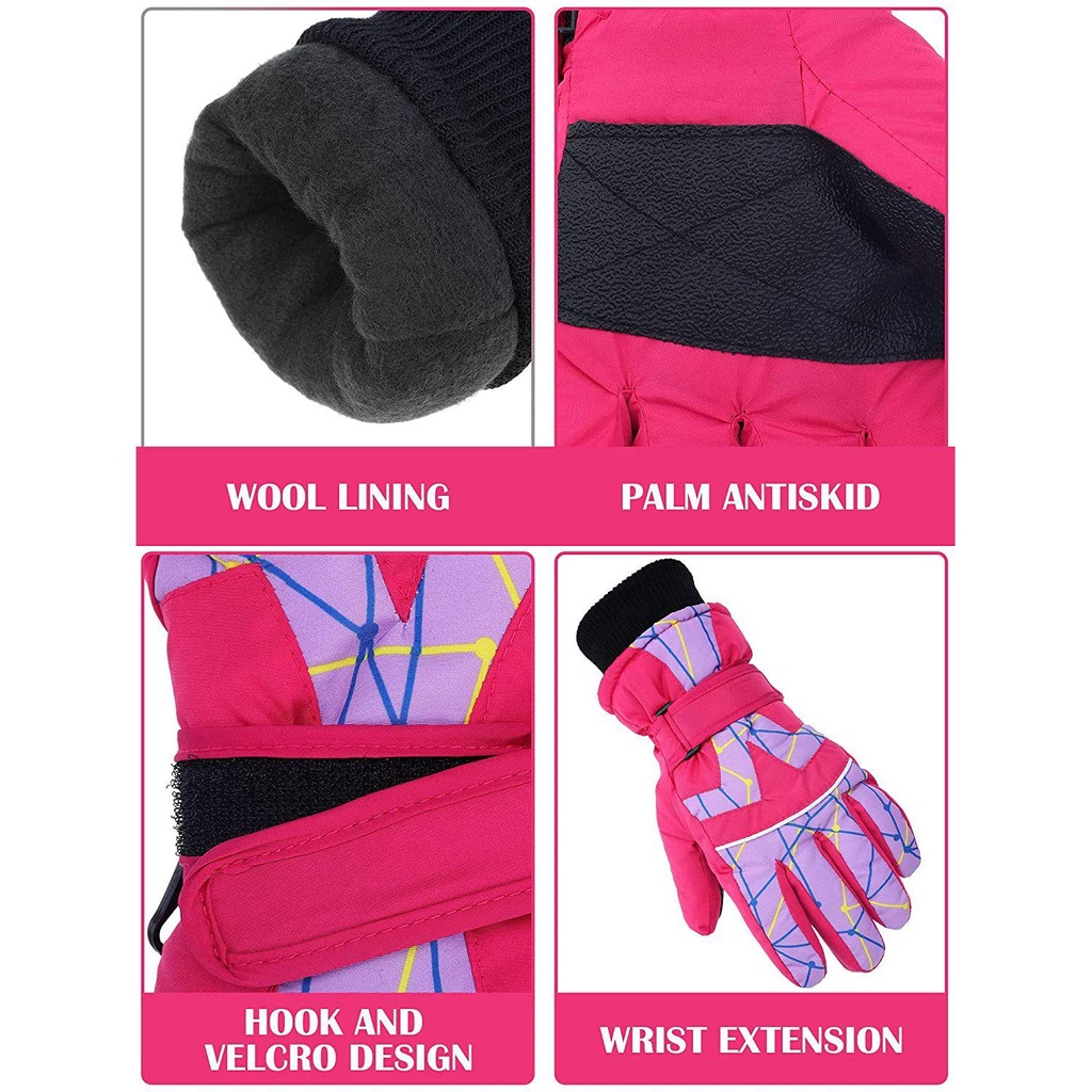 Găng Tay Giữ Ấm Chống Thấm Nước MIHAN1 Cho Bé