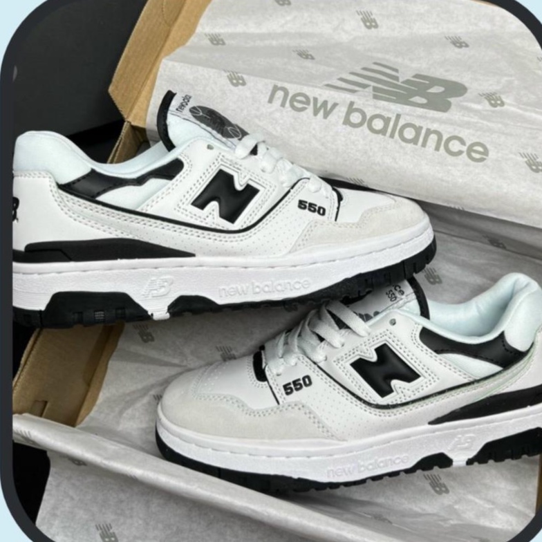 Giày Sneaker New Blance 550 Black White| NB 550 Đen Trắng BẢN CAO CẤP FULL PK FREE BOX BẢO VỆ