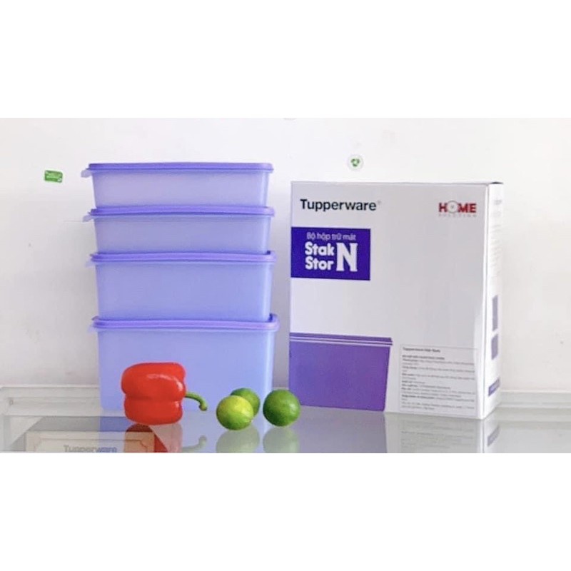 Tupperware- hộp trữ ngăn mát tím - freeship + quà tặng | BigBuy360 - bigbuy360.vn