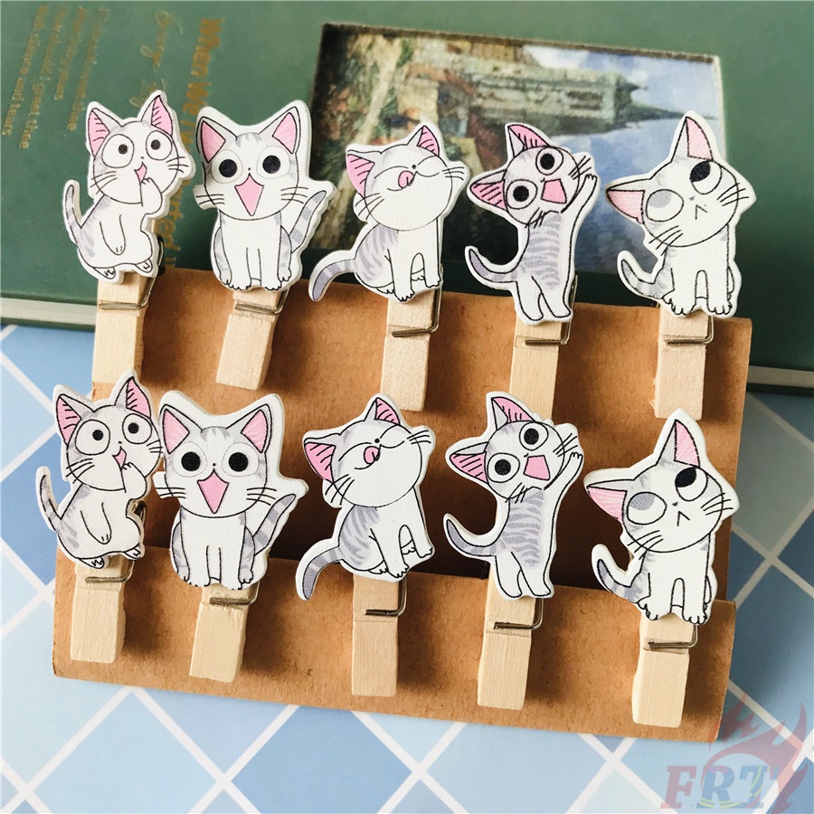 Set 10 Kẹp Gỗ Mini 3.5x0.7cm Dùng Trang Trí Thủ Công