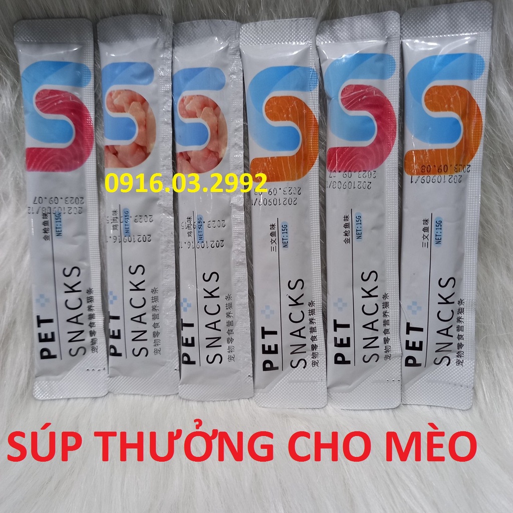 Súp thưởng Pet snacks, Súp thưởng cho mèo Pet Snack