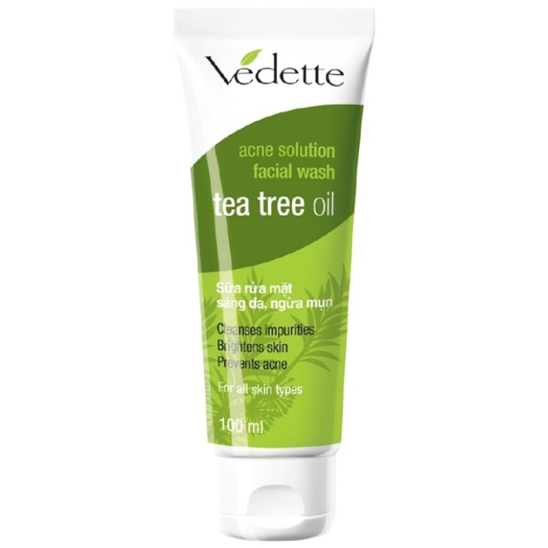 Sữa Rửa Mặt Ngừa Mụn Vedette Tràm Trà (100ml)
