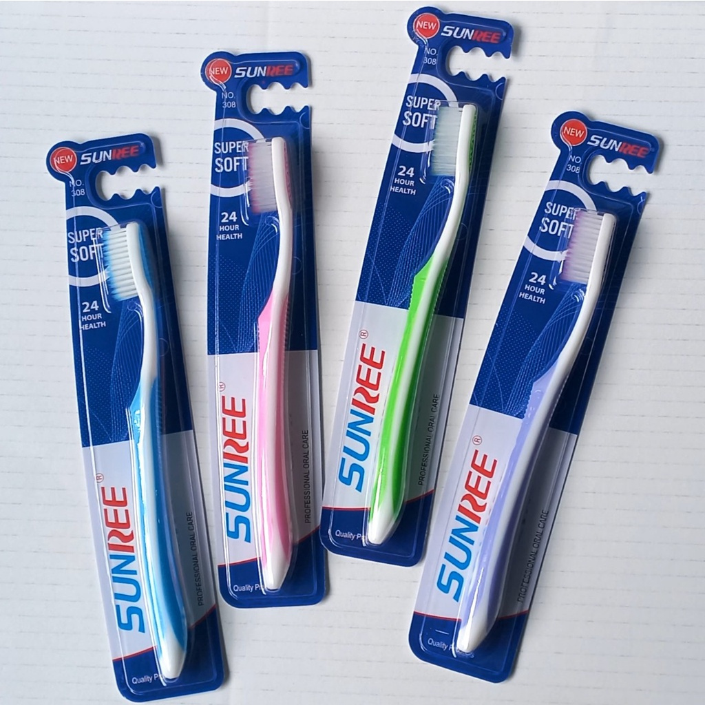 [lông tơ] Bộ 04 cây Bàn chải đánh răng lông tơ chống hôi miệng Suree Thái Lan