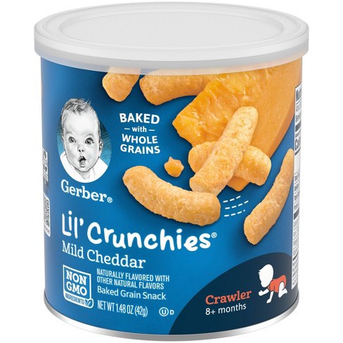 (Hàng air) Bánh ăn dặm Gerber Lil 'Crunchies cho bé từ 8 tháng tuổi