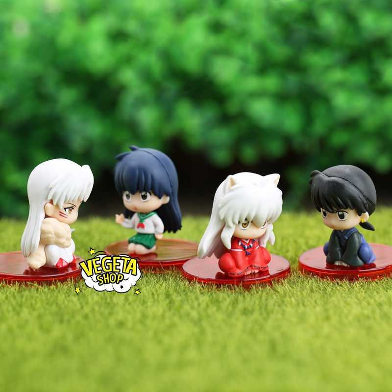 Mô hình InuYasha - Higurashi Kagome Miroku Sesshomaru - 4 nhân vật chính bán lẻ - Cao 5cm - Inu Yasha