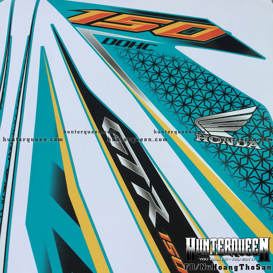 Tem rời xe Winner GTR xanh ngọc. Chất lượng cao, bền đẹp. Decal chế theo yêu cầu