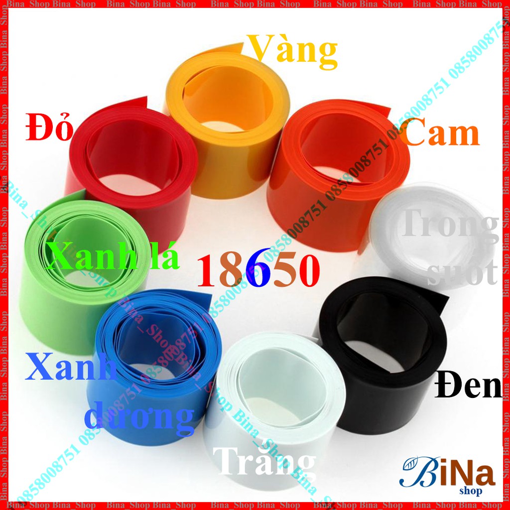 Màng co nhiệt 18650 Gen co nhiệt bọc pin 18650