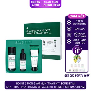 Bộ kit 3 món SOME BY MI AHA-BHA-PHA 30 DAYS MIRACLE TRAVEL KIT - HB0185