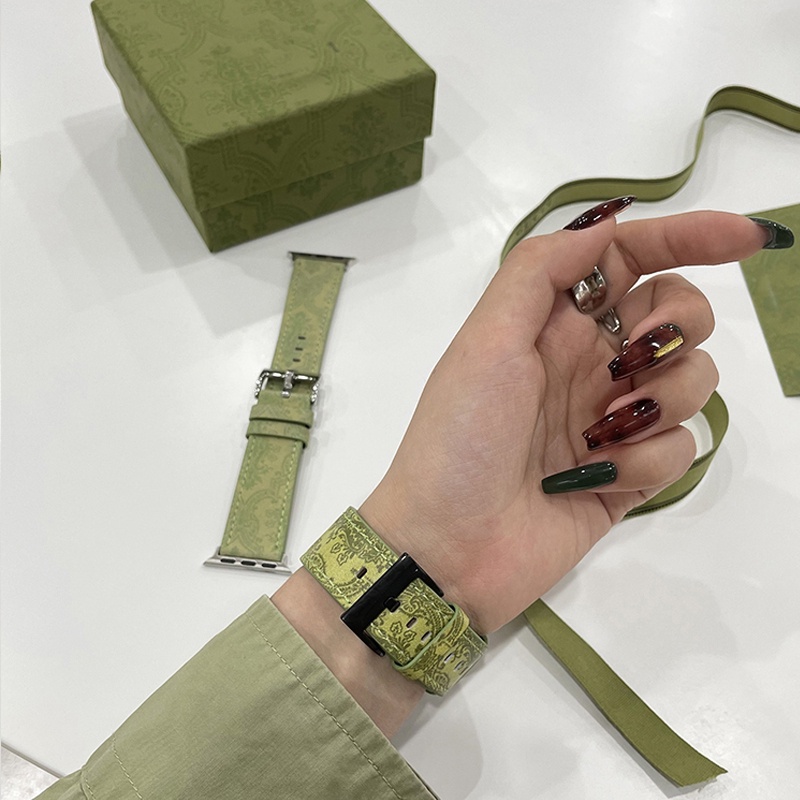 Dây Đeo Da Thay Thế 38Mm 40Mm 42Mm 44Mm 41Mm 45Mm Cho iwatch SE 6 5 4 3