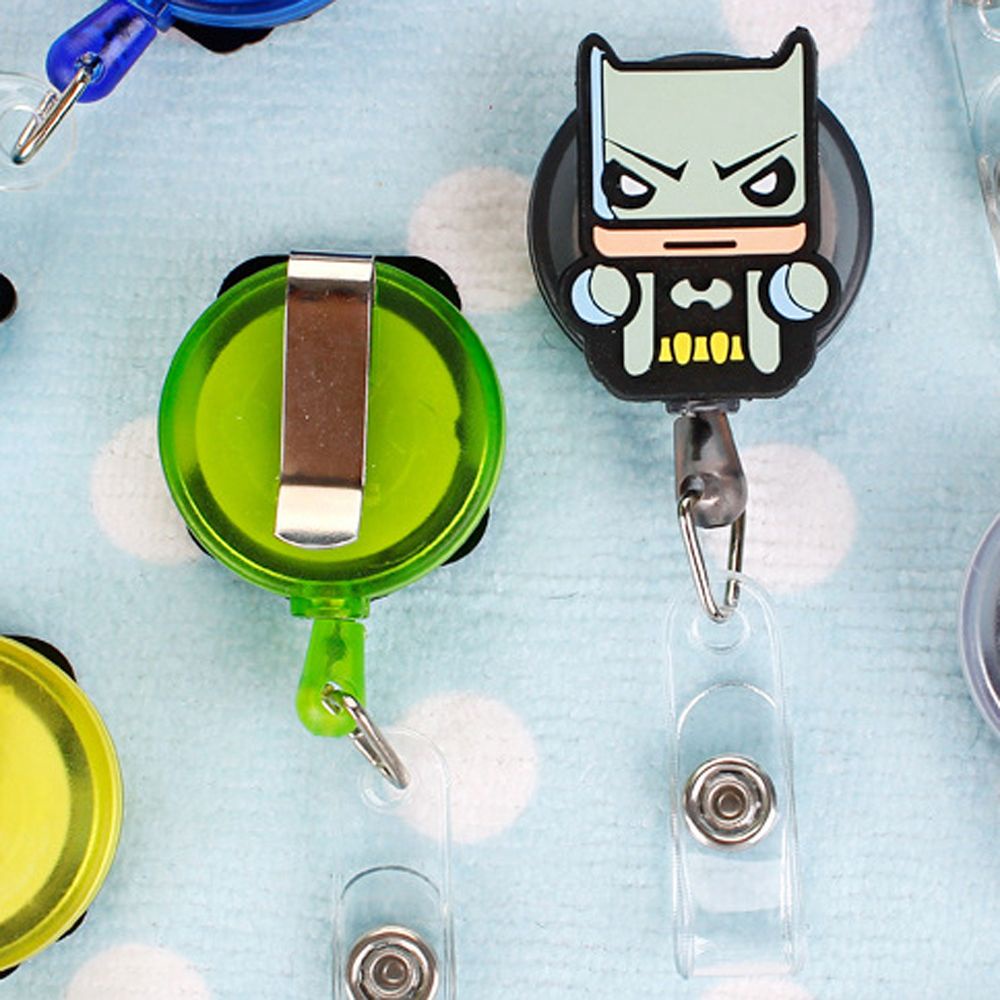 Dây đeo thẻ tên họa tiết hoạt hình Marvel Avengers bằng silicon dễ thương có thể thu gọn tiện dụng ELEGANT81