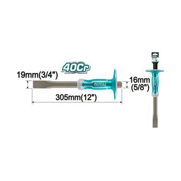 Đục sắt dẹp 25mmx305mm Total THT4411219