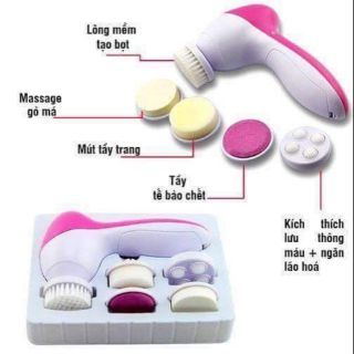 Máy matxa rửa mặt 5in 1