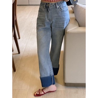 Quần jeans lật lai size L