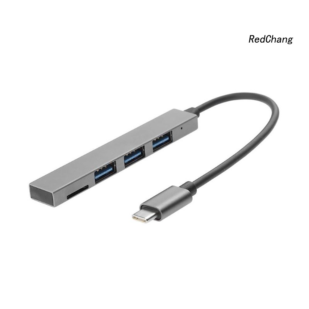 Thiết bị đa cổng kết nối 4 trong 1 từ cổng type-C 3.1 thành cổng đọc thẻ TF / USB-3.0