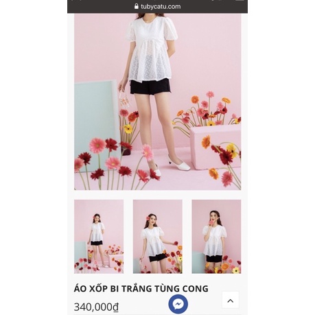 Pass áo xốp babydoll TubyCatu