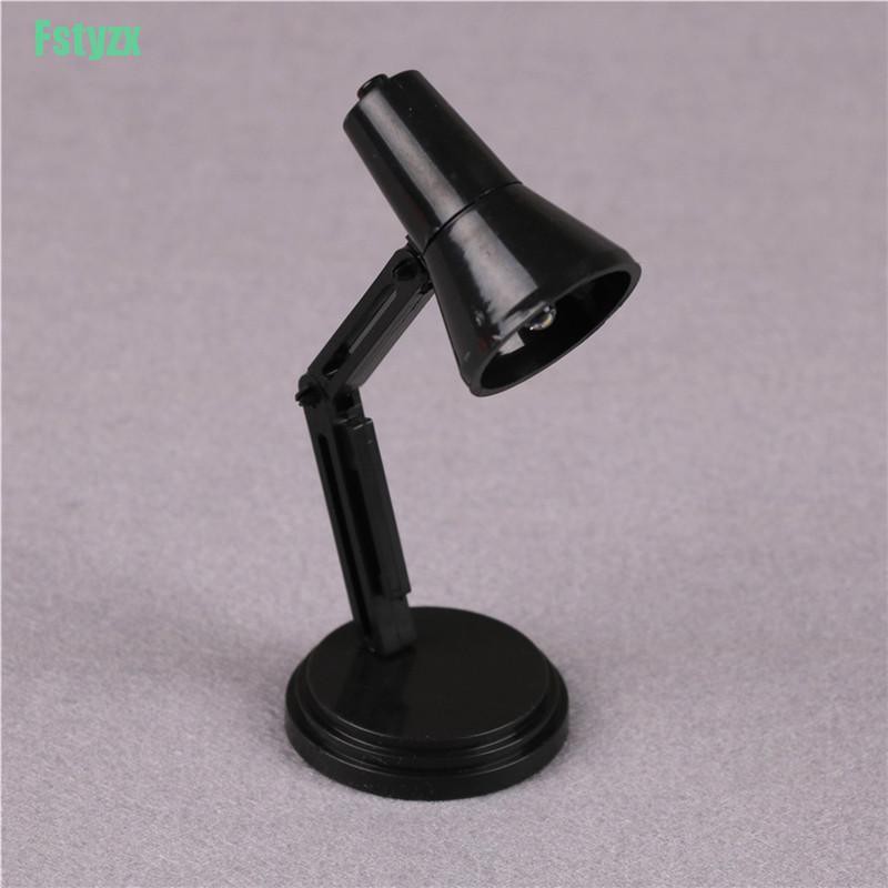 fstyzx Mini Led Reading Lamp Toy for 1/12 Dollhouse Toy Accessories Desk Lamp light