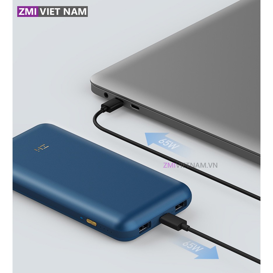 [ ZMI VIỆT NAM ] Sạc Dự Phòng ZMI QB823 20000mAh Sạc Nhanh 65W, 2 Cổng USB A, 1 Type C | Bảo Hành 18 Tháng