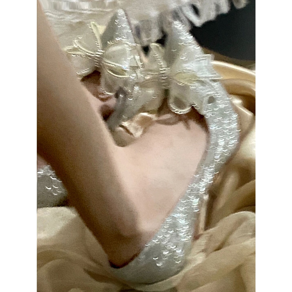 Giày Cao Gót Mũi Nhọn Size Lớn Phong Cách Pháp