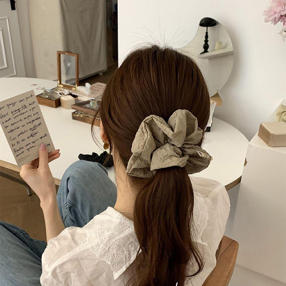 Dây Buộc Tóc Cao Su Bồng Bềnh Phong Cách Cổ Điển Ngọt Ngào