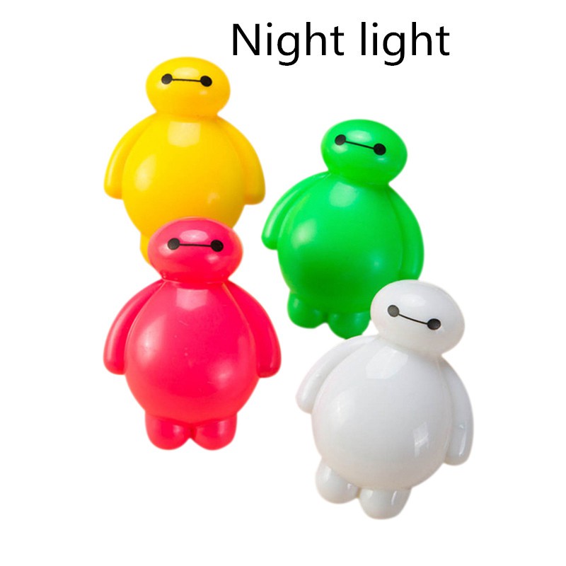 Đèn ngủ 110-240V kiểu dáng Baymax hoạt hình dễ thương