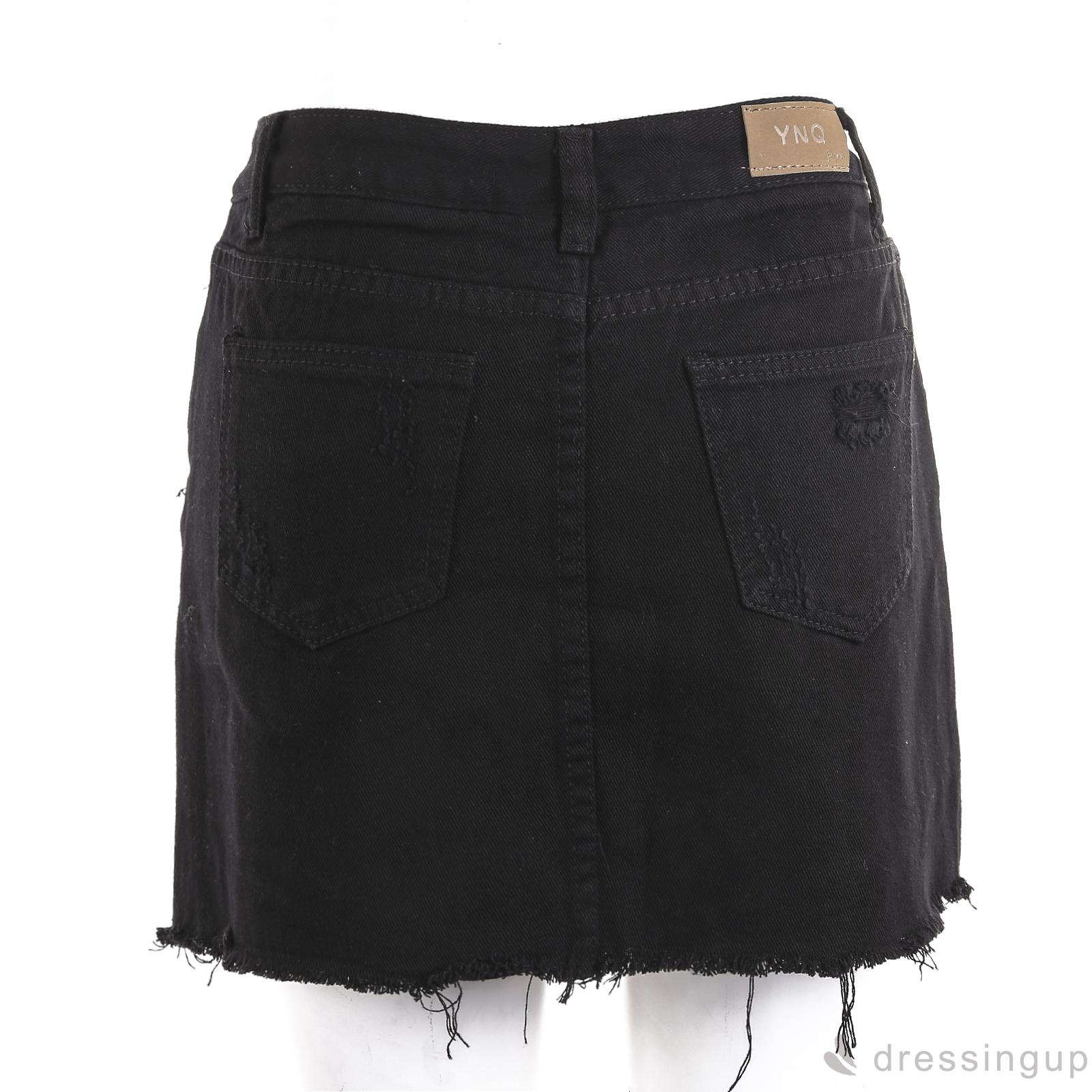 chân váy jean Chữ A Với Thiết Kế Lưng Cao Xinh Xắn Theo Phong Cách Hàn Quốc | BigBuy360 - bigbuy360.vn