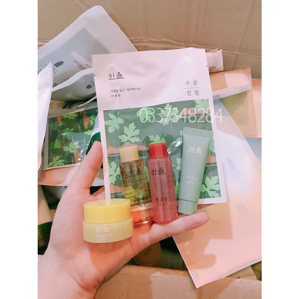 SET DƯỠNG TRẰNG DA HANYUL 5 SẢN PHẨM MINI