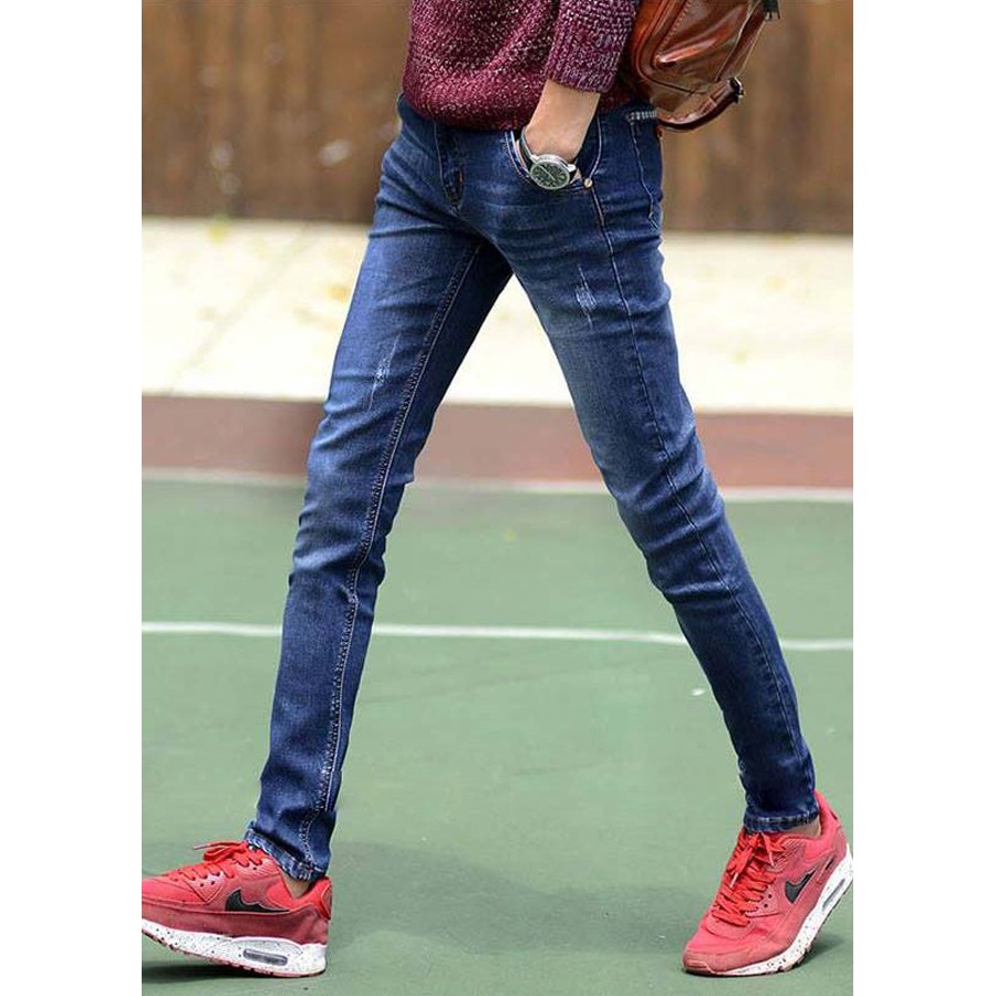 Quần Bò Rách Gối Dáng Body Chất Co Giãn Nhẹ Hàn Quốc | BigBuy360 - bigbuy360.vn