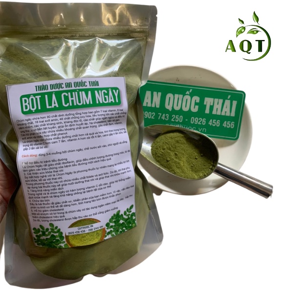 Bột Lá Chùm Ngây 1kg Nguyên Chất 100%, Bột Chùm Ngây Sấy Lạnh Pha Uống Đẹp Da, Bồi Bổ Cơ Thể