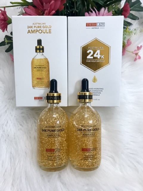 Tinh chất dưỡng da 24k Pure Gold Ampoule 100ml tặng 1 thanh lăn