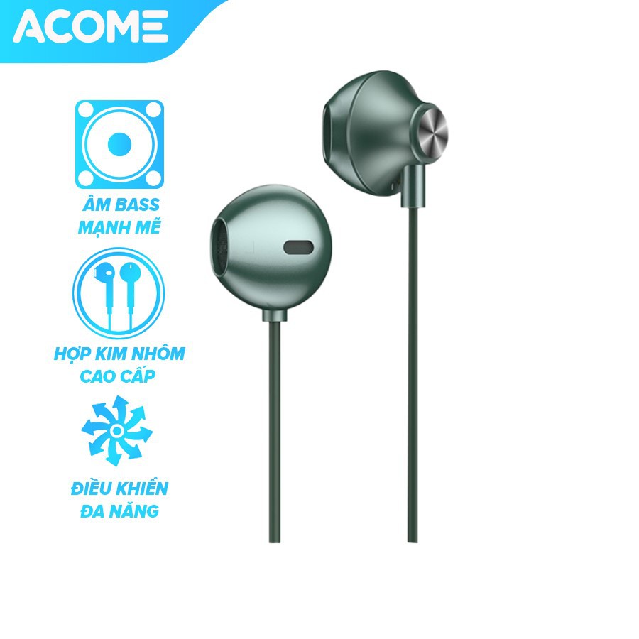 Tai Nghe Nhét Tai ACOME AW05 Âm Thanh HD Cổng Kết Nối 3.5mm - BẢO HÀNH 12 THÁNG