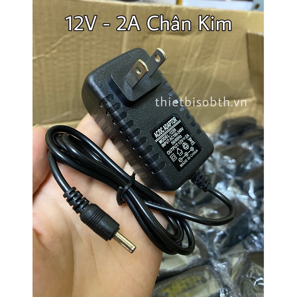 Nguồn 12v2a 3.5, adapter 12v-2a chân kim cho loa kéo mini, Androibox