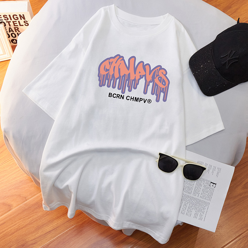 NRVP Áo Thun Nữ Tay Ngắn Dáng Rộng Thời Trang Mùa Hè 2021