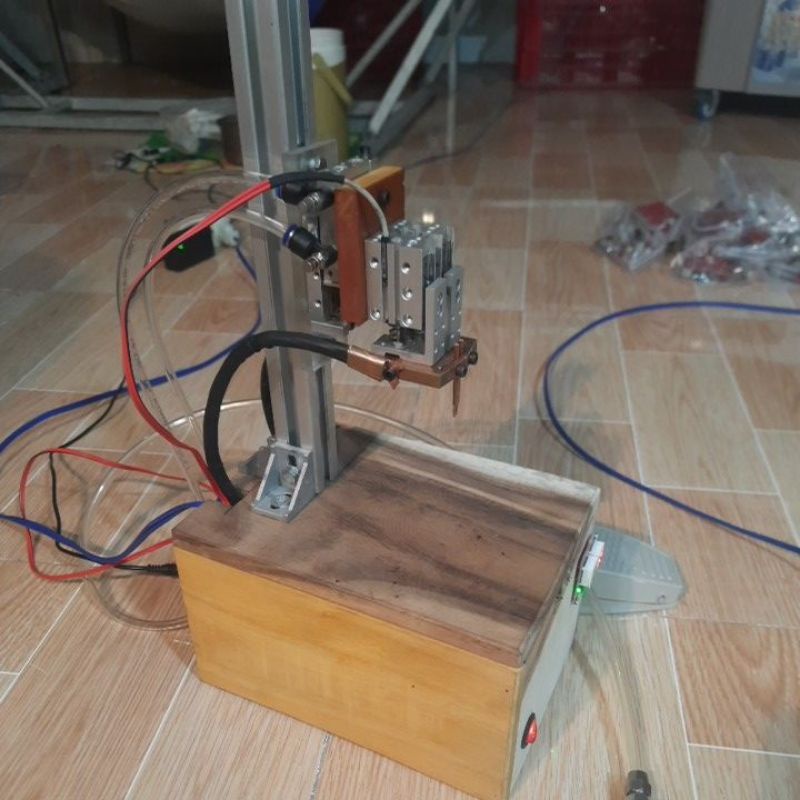 Máy hàn cell pin trụ dùng hơi