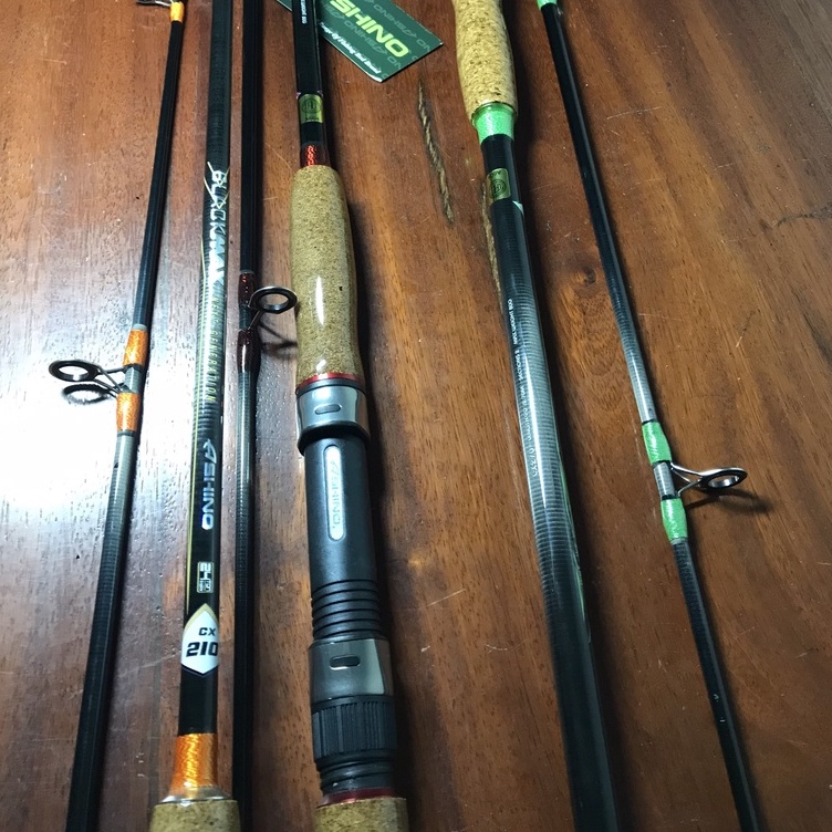 Cần câu máy, câu lure, câu biển, Ashino Black Max, Carbon phủ bóng xoắn toàn thân, đầy đủ size từ 2m1 - 2m4 - 2m7