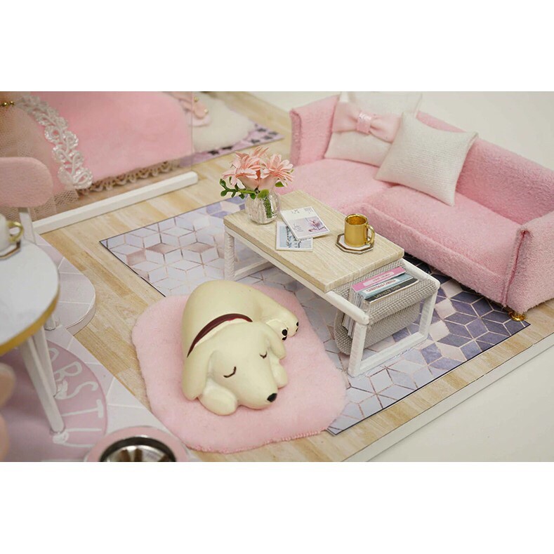 Nhà búp bê Girlish Dream DIY L025 tặng kèm (KEO+MICA)