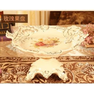 Đĩa hoa quả viền cong