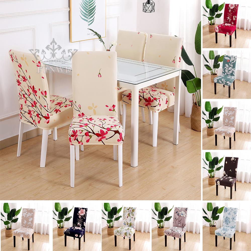 Bọc ghế vải co giãn họa tiết hoa đa dạng nhiều màu sắc trang trí nhà cửa