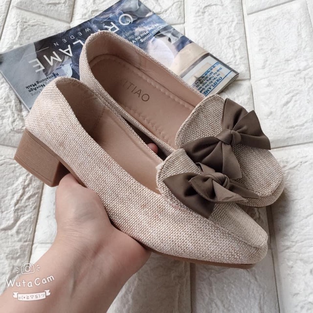 Giày bệt gót vuông 3cm siêu xinh😍 | BigBuy360 - bigbuy360.vn