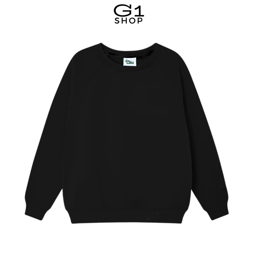 Áo sweater trơn G1SHOP nữ vải nỉ co dãn, dày dặn mềm mịn form rộng siêu đẹp - TRƠN