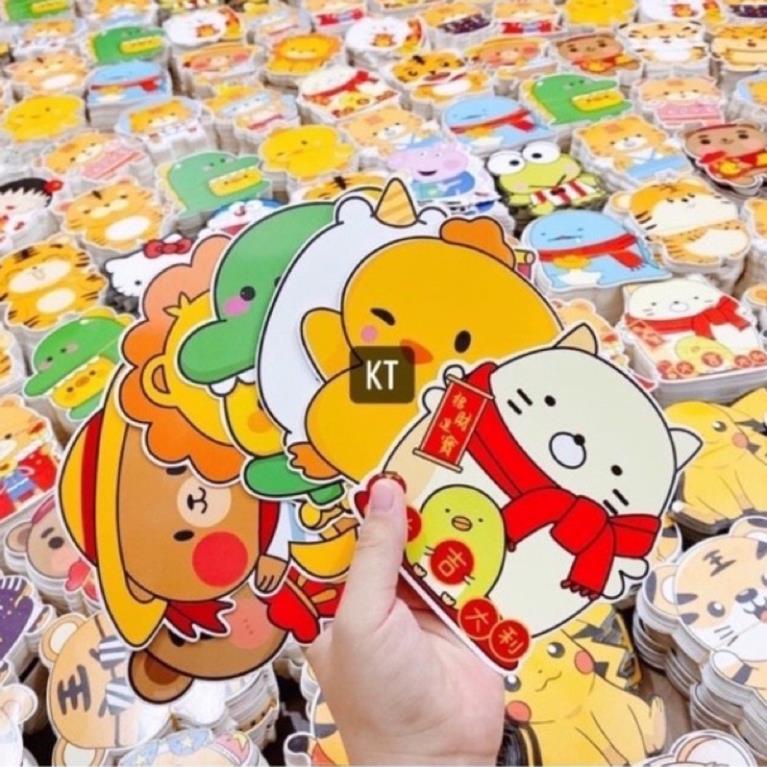 Bao lì xì chibi - chipi lì xì hoạt hình tết nhâm dần 2022 mới cao cấp đẹp độc lạ